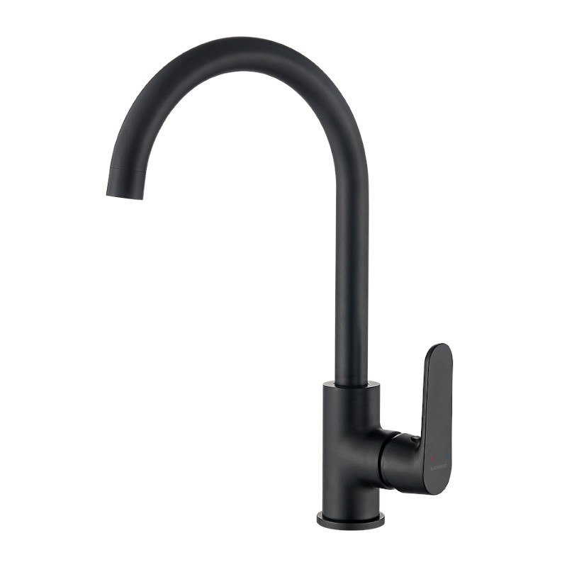 KUCHINOX DIMA BQD 768D - BATERIA ZLEWOZMYWAKOWA WYSOKA CZARNA Z WYLEWKĄ TYP "U" KUCHINOX DIMA BQD 768D - BATERIA ZLEWOZMYWAKOWA WYSOKA CZARNA Z WYLEWKĄ TYP "U"