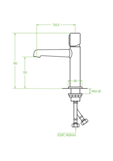 LAVEO PRETTO BAO 922D - BATERIA UMYWALKOWA GRAFIT Z KORKIEM KLIK-KLAK LAVEO PRETTO BAO 922D - BATERIA UMYWALKOWA GRAFIT Z KORKIEM KLIK-KLAK