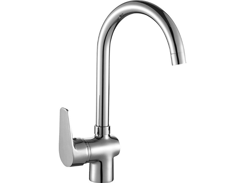 BATERIA ZLEWOZMYWAKOWA STOJĄCA WYSOKA CHROM Z WYLEWKĄ TYP "U" KUCHINOX LUGA BQL 068D BATERIA ZLEWOZMYWAKOWA STOJĄCA WYSOKA CHROM Z WYLEWKĄ TYP "U" KUCHINOX LUGA BQL 068D