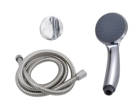 BATERIA WANNOWA ŚCIENNA Z ZESTAWEM NATRYSKOWYM CHROM - ZXC 1300-3