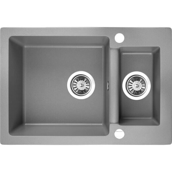 LAVEO CELIA SBC 530T - ZLEWOZMYWAK GRANITOWY 1,5-KOMOROWY 65X44 CM SZARY LAVEO CELIA SBC 530T - ZLEWOZMYWAK GRANITOWY 1,5-KOMOROWY 65X44 CM SZARY
