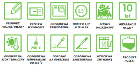 LAVEO CHICHI SBH 710T - ZLEWOZMYWAK GRANITOWY 1-KOMOROWY 48X39 CM CZARNY LAVEO CHICHI SBH 710T - ZLEWOZMYWAK GRANITOWY 1-KOMOROWY 48X39 CM CZARNY