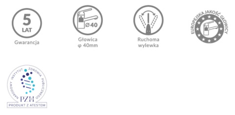 KUCHINOX ORIS BQO 080D - BATERIA ZLEWOZMYWAKOWA ŚCIENNA, CHROM KUCHINOX ORIS BQO 080D - BATERIA ZLEWOZMYWAKOWA ŚCIENNA, CHROM