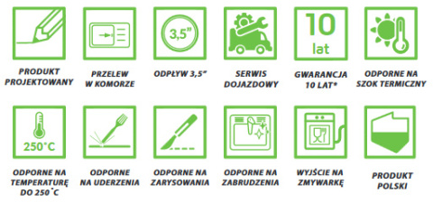 LAVEO KOMODO SBK 410A - ZLEWOZMYWAK GRANITOWY 1-KOMOROWY 58X49 CM Z KOŁNIERZEM Z PRZODU BEŻOWY LAVEO KOMODO SBK 410A - ZLEWOZMYWAK GRANITOWY 1-KOMOROWY 58X49 CM Z KOŁNIERZEM Z PRZODU BEŻOWY