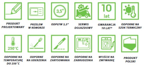 LAVEO KOMODO SBK 710T - ZLEWOZMYWAK GRANITOWY 1-KOMOROWY 63X49 CM Z KOŁNIERZEM Z PRZODU CZARNY LAVEO KOMODO SBK 710T - ZLEWOZMYWAK GRANITOWY 1-KOMOROWY 63X49 CM Z KOŁNIERZEM Z PRZODU CZARNY