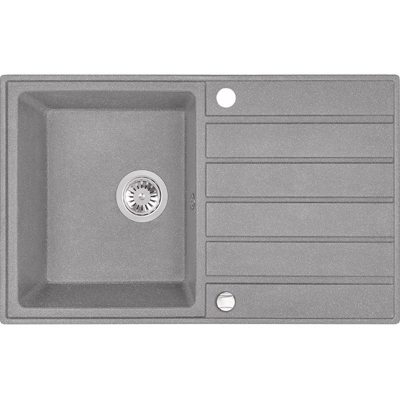 LAVEO MARGARITA SBM 511T - ZLEWOZMYWAK GRANITOWY 1-KOMOROWY 79X49 CM SZARY LAVEO MARGARITA SBM 511T - ZLEWOZMYWAK GRANITOWY 1-KOMOROWY 79X49 CM SZARY