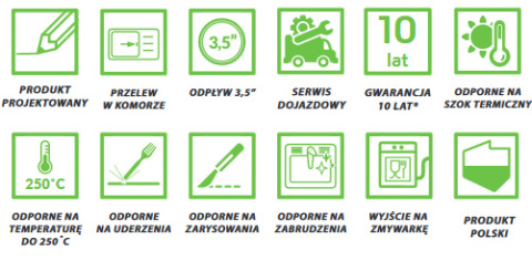 LAVEO PIONIER SBR 413T - ZLEWOZMYWAK GRANITOWY 1-KOMOROWY Z PÓŁOCIEKACZEM 78X50 CM BEŻOWY LAVEO PIONIER SBR 413T - ZLEWOZMYWAK GRANITOWY 1-KOMOROWY Z PÓŁOCIEKACZEM 78X50 CM BEŻOWY