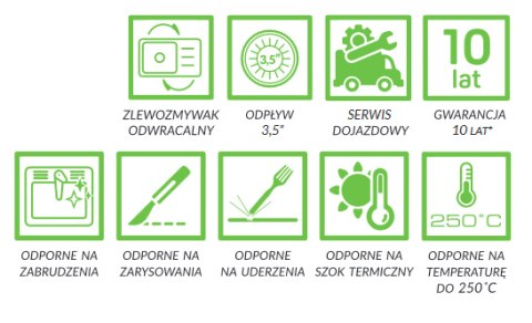LAVEO TRZYNASTKA SBP 511T - ZLEWOZMYWAK GRANITOWY 1-KOMOROWY Z OCIEKACZEM 79X48 SZARY LAVEO TRZYNASTKA SBP 511T - ZLEWOZMYWAK GRANITOWY 1-KOMOROWY Z OCIEKACZEM 79X48 SZARY