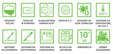 LAVEO CELIA SBC 520T - ZLEWOZMYWAK GRANITOWY 2-KOMOROWY 76X48 CM SZARY LAVEO CELIA SBC 520T - ZLEWOZMYWAK GRANITOWY 2-KOMOROWY 76X48 CM SZARY