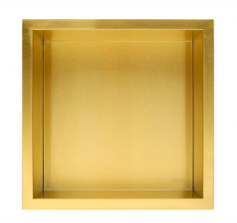 BALNEO WALL-BOX ONE GOLD 30X30X7 - PÓŁKA WNĘKOWA WBUDOWYWANA W ŚCIANĘ 30X30X7 CM, ZŁOTA