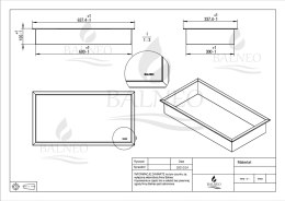 BALNEO WALL-BOX ONE BLACK 60X30X10 - PÓŁKA WNĘKOWA WBUDOWYWANA W ŚCIANĘ 60X30X10 CM, CZARNA