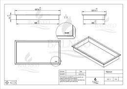 BALNEO WALL-BOX ONE BLACK 60X30X7 - PÓŁKA WNĘKOWA WBUDOWYWANA W ŚCIANĘ 60X30X7 CM, CZARNA