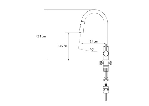 STEINER JULIA 3673500WHM - BATERIA ZLEWOZMYWAKOWA WYSOKA Z WYCIĄGANĄ WYLEWKĄ TYPU ,,U'' Steinsteel Very White Mat - biały mat STEINER JULIA 3673500WHM - BATERIA ZLEWOZMYWAKOWA WYSOKA Z WYCIĄGANĄ WYLEWKĄ TYPU ,,U'' Steinsteel Very White Mat - biały mat