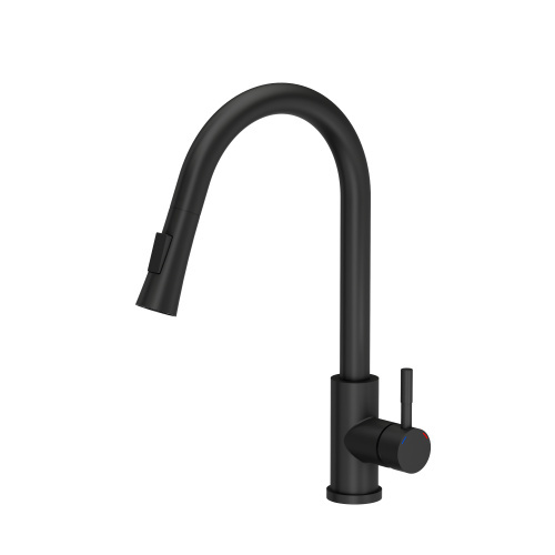 STEINER JULIA 3673500BLM - BATERIA ZLEWOZMYWAKOWA WYSOKA Z WYCIĄGANĄ WYLEWKĄ TYPU ,,U'' Steinsteel Very Black Mat - czarny mat STEINER JULIA 3673500BLM - BATERIA ZLEWOZMYWAKOWA WYSOKA Z WYCIĄGANĄ WYLEWKĄ TYPU ,,U'' Steinsteel Very Black Mat - czarny mat