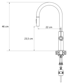 QUADRON JENNIFER Q LINE SLIM 3623510_BS - BATERIA ZLEWOZMYWAKOWA Z WYCIĄGANĄ WYLEWKĄ WYSOKA SteelQ stal szczotkowana QUADRON JENNIFER Q LINE SLIM 3623510_BS - BATERIA ZLEWOZMYWAKOWA Z WYCIĄGANĄ WYLEWKĄ WYSOKA SteelQ stal szczotkowana