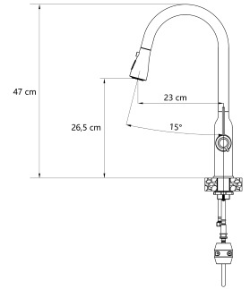 QUADRON JESSICA 3573591_BLMPVDC1 - BATERIA ZLEW WYSOKA Z WYCIĄGANĄ WYLEWKĄ Line Pull SteelQ pure carbon mat/Nano PVD miedź QUADRON JESSICA 3573591_BLMPVDC1 - BATERIA ZLEW WYSOKA Z WYCIĄGANĄ WYLEWKĄ Line Pull SteelQ pure carbon mat/Nano PVD miedź