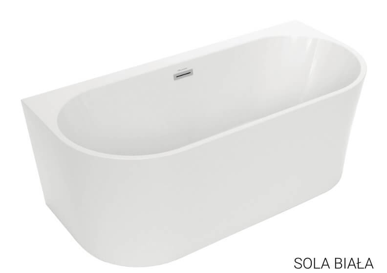 POLIMAT SOLA 00174 - WANNA WOLNOSTOJĄCA PRZYŚCIENNA 160x75 cm POLIMAT SOLA 00174 - WANNA WOLNOSTOJĄCA PRZYŚCIENNA 160x75 cm