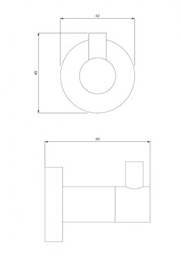 OMNIRES MODERN PROJECT MP60110CPB - HACZYK POJEDYNCZY MOSIĄDZ MIEDŹ SZCZOTKOWANA