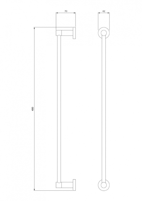 OMNIRES MODERN PROJECT MP60214NI - WIESZAK NA RĘCZNIK 40 CM NIKIEL OMNIRES MODERN PROJECT MP60214NI - WIESZAK NA RĘCZNIK 40 CM NIKIEL