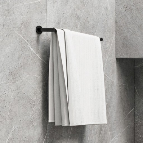 OMNIRES MODERN PROJECT MP60216BL - WIESZAK NA RĘCZNIK 60 CM CZARNY MAT OMNIRES MODERN PROJECT MP60216BL - WIESZAK NA RĘCZNIK 60 CM CZARNY MAT
