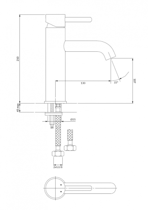 OMNIRES Y Y1213MAXCR - BATERIA UMYWALKOWA STOJĄCA CHROM OMNIRES Y Y1213MAXCR - BATERIA UMYWALKOWA STOJĄCA CHROM
