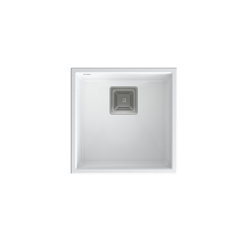 QUADRON DAVID 40 HQD4242U1-BS - ZLEWOZMYWAK 1-KOMOROWY GRANITOWY PODWIESZANY 42x42 BIAŁY Z SYFONEM QUADRON DAVID 40 HQD4242U1-BS - ZLEWOZMYWAK 1-KOMOROWY GRANITOWY PODWIESZANY 42x42 BIAŁY Z SYFONEM