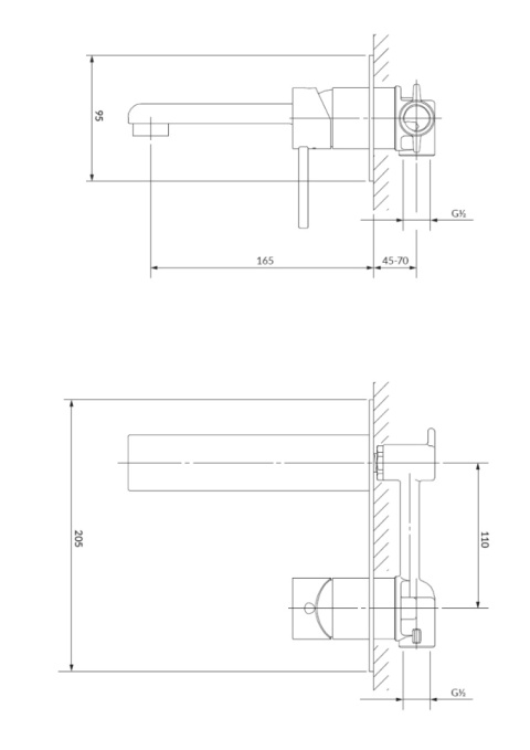 OMNIRES DARLING DA5015GL - BATERIA UMYWALKOWA PODTYNKOWA ZŁOTA OMNIRES DARLING DA5015GL - BATERIA UMYWALKOWA PODTYNKOWA ZŁOTA