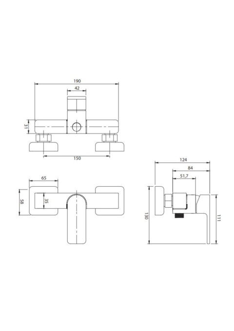 OMNIRES BARETTI BA7840BL - BATERIA PRYSZNICOWA ŚCIENNA CZARNY OMNIRES BARETTI BA7840BL - BATERIA PRYSZNICOWA ŚCIENNA CZARNY