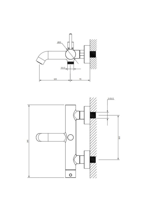 OMNIRES Y Y1230GL - BATERIA WANNOWA ŚCIENNA ZŁOTA OMNIRES Y Y1230GL - BATERIA WANNOWA ŚCIENNA ZŁOTA