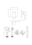 OMNIRES BARETTI SYSBABI1XCR - SYSTEM BIDETOWY PODTYNKOWY CHROM