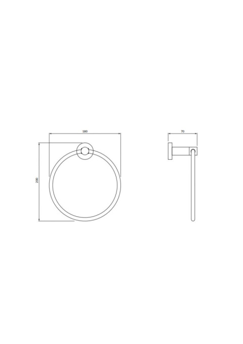 OMNIRES MODERN PROJECT MP60230CR - RELING NA RĘCZNIK CHROM OMNIRES MODERN PROJECT MP60230CR - RELING NA RĘCZNIK CHROM
