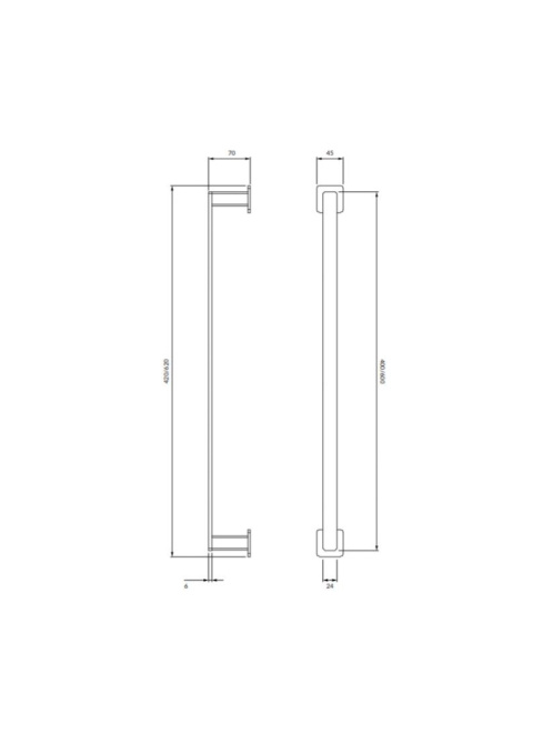 OMNIRES NELSON NL80216BL - WIESZAK NA RĘCZNIK 62 CM CZARNY OMNIRES NELSON NL80216BL - WIESZAK NA RĘCZNIK 62 CM CZARNY
