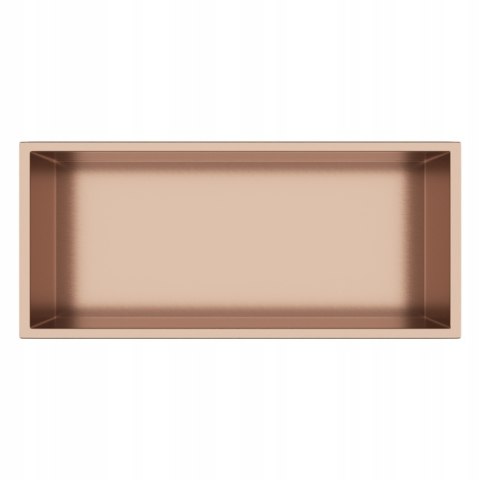 BALNEO WALL-BOX ONE COPPER 45X20X10 - PÓŁKA WNĘKOWA WPUSZCZANA W ŚCIANĘ 45X20X10 CM MIEDZIANA