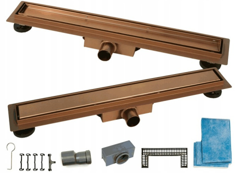 BALNEO DUPLEX COPPER NEXT 100 - ODPŁYW LINIOWY 100 CM GŁĘBOKI OSADNIK DWUSTRONNY, STAL NIERDZEWNA MIEDZIANY BALNEO DUPLEX COPPER NEXT 100 - ODPŁYW LINIOWY 100 CM GŁĘBOKI OSADNIK DWUSTRONNY, STAL NIERDZEWNA MIEDZIANY
