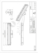 BALNEO W-DRAIN 60 - ODPŁYW LINIOWY ŚCIENNY 60CM DWUSTRONNY STAL NIERDZEWNA