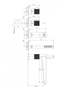 OMNIRES CONTOUR CT8032GLB - BATERIA WANNOWA NAWANNOWA 4-OTWOROWA ZŁOTY SZCZOTKOWANY