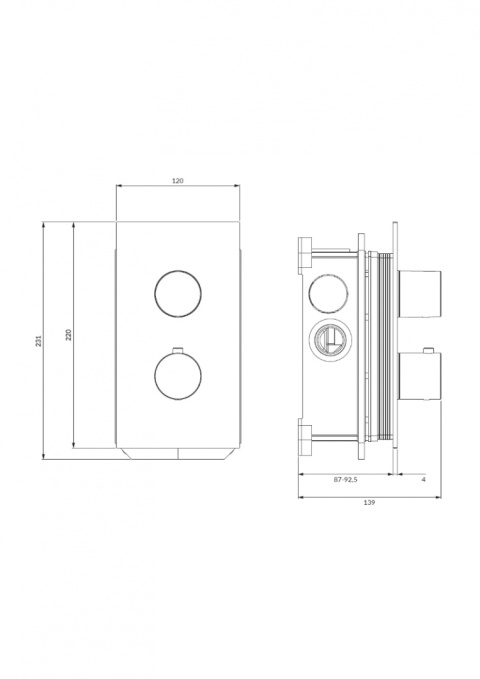 OMNIRES CONTOUR CT8036GLB - BATERIA PRYSZNICOWA WANNOWA PODTYNKOWA TERMOSTATYCZNA ZŁOTY SZCZOTKOWANY OMNIRES CONTOUR CT8036GLB - BATERIA PRYSZNICOWA WANNOWA PODTYNKOWA TERMOSTATYCZNA ZŁOTY SZCZOTKOWANY