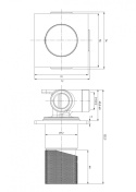 OMNIRES CONTOUR CT8045GLB - BATERIA PRYSZNICOWA PODTYNKOWA ZŁOTY SZCZOTKOWANY