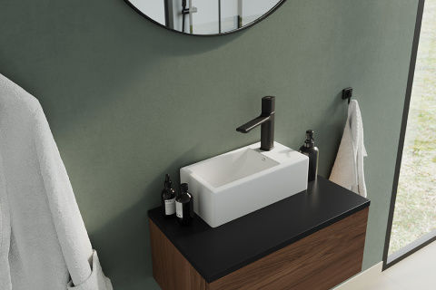 LAVEO KVADRATO VUK 6135 - UMYWALKA NABLATOWA CERAMICZNA PROSTOKĄTNA 35x21 Z OTWOREM NA BATERIĘ BIAŁA LAVEO KVADRATO VUK 6135 - UMYWALKA NABLATOWA CERAMICZNA PROSTOKĄTNA 35x21 Z OTWOREM NA BATERIĘ BIAŁA