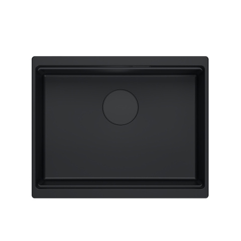 QUADRON LOGAN 100 HQJ6045U7_BLM_U - ZLEWOZMYWAK GRANITOWY PODWIESZANY 56x45 Z SYFONEM CZARNY MAT QUADRON LOGAN 100 HQJ6045U7_BLM_U - ZLEWOZMYWAK GRANITOWY PODWIESZANY 56x45 Z SYFONEM CZARNY MAT