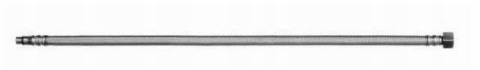 INVENA WS-25-080 - Wąż do wody INVENA w oplocie ze stali nierdzewnej 3/8” x M8 GW/GZ, 80 cm