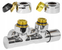 INVENA CZ-96-015 - ZESTAW GRZEJNIKOWY ODWRACALNY DUOPLEX CHROM