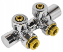 INVENA CZ-96-015 - ZESTAW GRZEJNIKOWY ODWRACALNY DUOPLEX CHROM