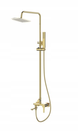INVENA GLAMOUR AU-05-B09 - DESZCZOWNIA BATERIA DO WANNY NATRYSKU PRYSZNICA ZESTAW PRYSZNICOWY WANNOWY