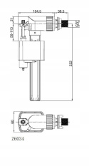 JANO Z6034 - ZAWÓR NAPEŁNIAJĄCAY BOCZNY 3/8" ZASILAJĄCY MOSIĄDZ CICHY JANO JANO Z6034 - ZAWÓR NAPEŁNIAJĄCAY BOCZNY 3/8" ZASILAJĄCY MOSIĄDZ CICHY JANO