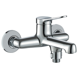 KUCHINOX VILLA BVK 010D - BATERIA WANNOWA ŚCIENNA Z PRZEŁĄCZNIKIEK NA DOLE CHROM