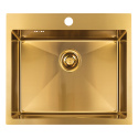LAVEO MALAWI SLM G10T - ZLEWOZMYWAK STALOWY WPUSZCZANY Z OTWOREM 1-KOMOROWY 58X50 CM ZŁOTY LAVEO MALAWI SLM G10T - ZLEWOZMYWAK STALOWY WPUSZCZANY Z OTWOREM 1-KOMOROWY 58X50 CM ZŁOTY