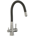 LAVEO MALAWI SLMA010F - ZLEWOZMYWAK STALOWY WPUSZCZANY Z BATERIĄ FILTRUJĄCĄ WODĘ 1-KOMOROWY 58X50 CM INOX Z SYFONEM LAVEO MALAWI SLMA010F - ZLEWOZMYWAK STALOWY WPUSZCZANY Z BATERIĄ FILTRUJĄCĄ WODĘ 1-KOMOROWY 58X50 CM INOX Z SYFONEM