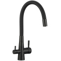 LAVEO MALAWI SLMA710F - ZLEWOZMYWAK STALOWY WPUSZCZANY Z BATERIĄ FILTRUJĄCĄ WODĘ 1-KOMOROWY 58X50 CM CZARNY Z SYFONEM LAVEO MALAWI SLMA710F - ZLEWOZMYWAK STALOWY WPUSZCZANY Z BATERIĄ FILTRUJĄCĄ WODĘ 1-KOMOROWY 58X50 CM CZARNY Z SYFONEM