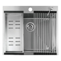 LAVEO MALAWI SLMA010D - ZLEWOZMYWAK STALOWY WPUSZCZANY Z AKCESORIAMI DOZOWNIK ROLLMATA 1-KOMOROWY 58X50 INOX Z SYFONEM LAVEO MALAWI SLMA010D - ZLEWOZMYWAK STALOWY WPUSZCZANY Z AKCESORIAMI DOZOWNIK ROLLMATA 1-KOMOROWY 58X50 INOX Z SYFONEM